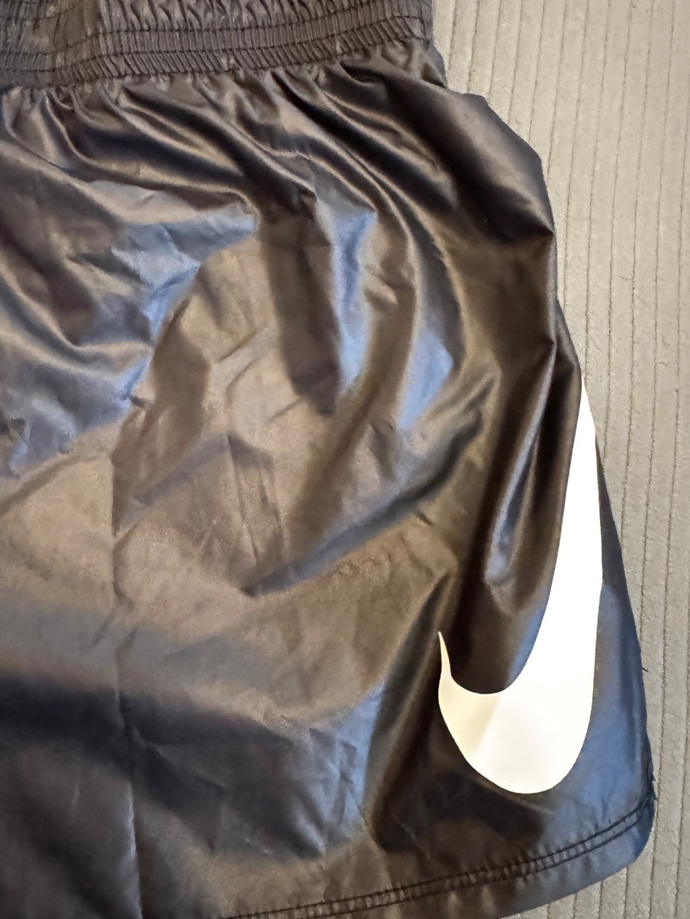NWT: Nike Women’s Black Athletic Shorts with White Swoosh - Picture 2 of 5
